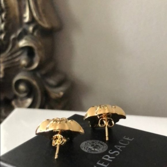 Versace Medusa Stud Medium Size Earrings - Picture 9 of 15